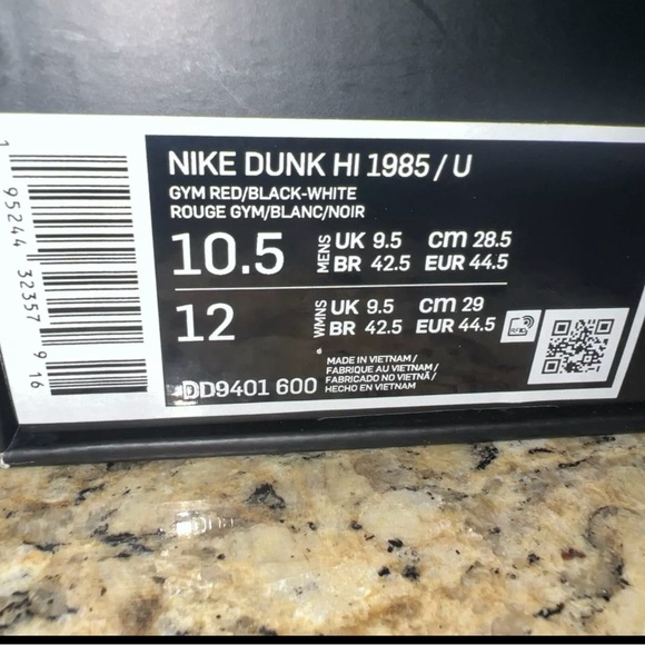 Nike Dunk High 1985 Undercover UBA (DD9401-600) Men's Sz 10.5 Jun Takahashi NEW - Picture 8 of 8